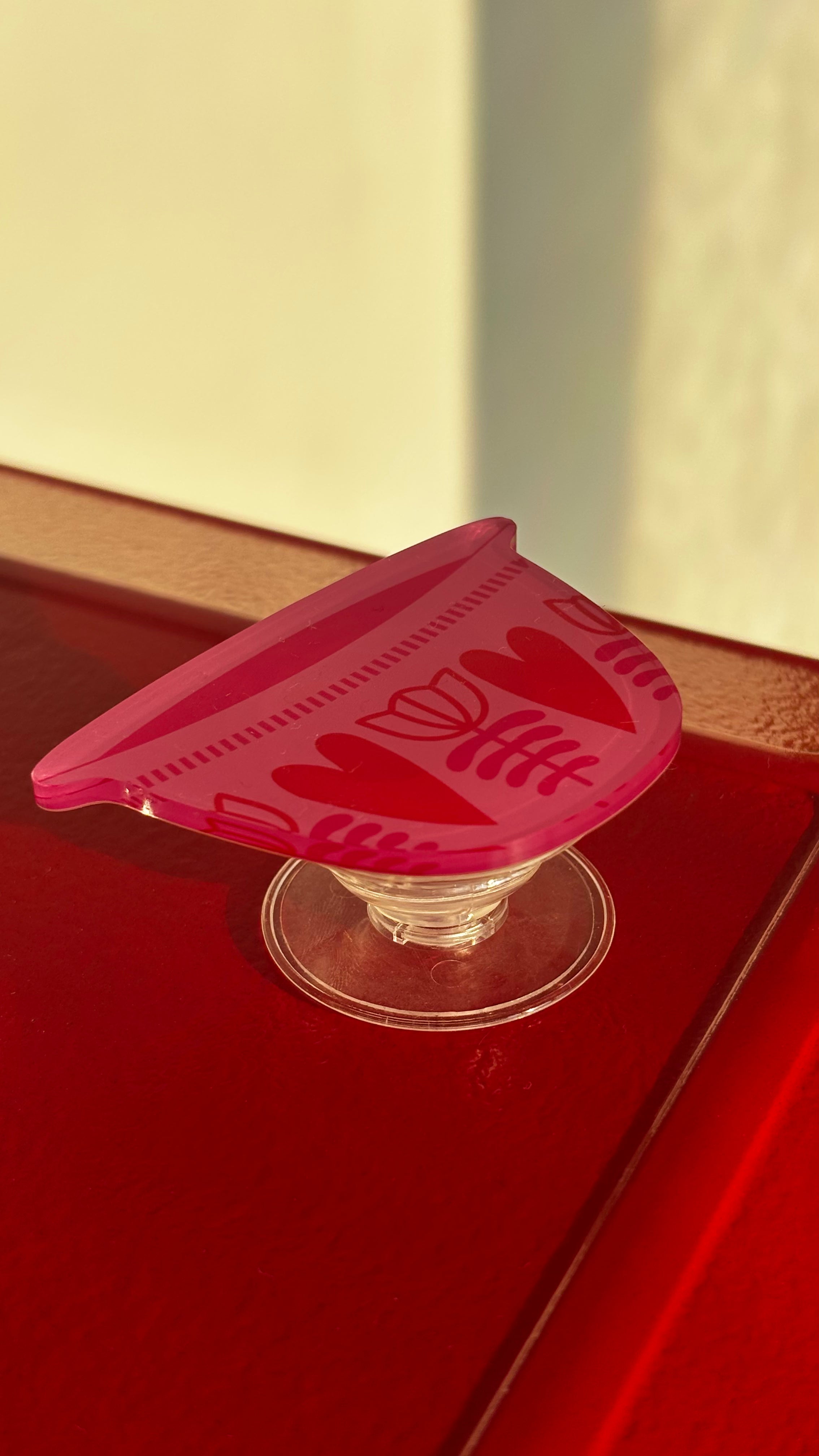 Heart Pink Finjan Pop Socket