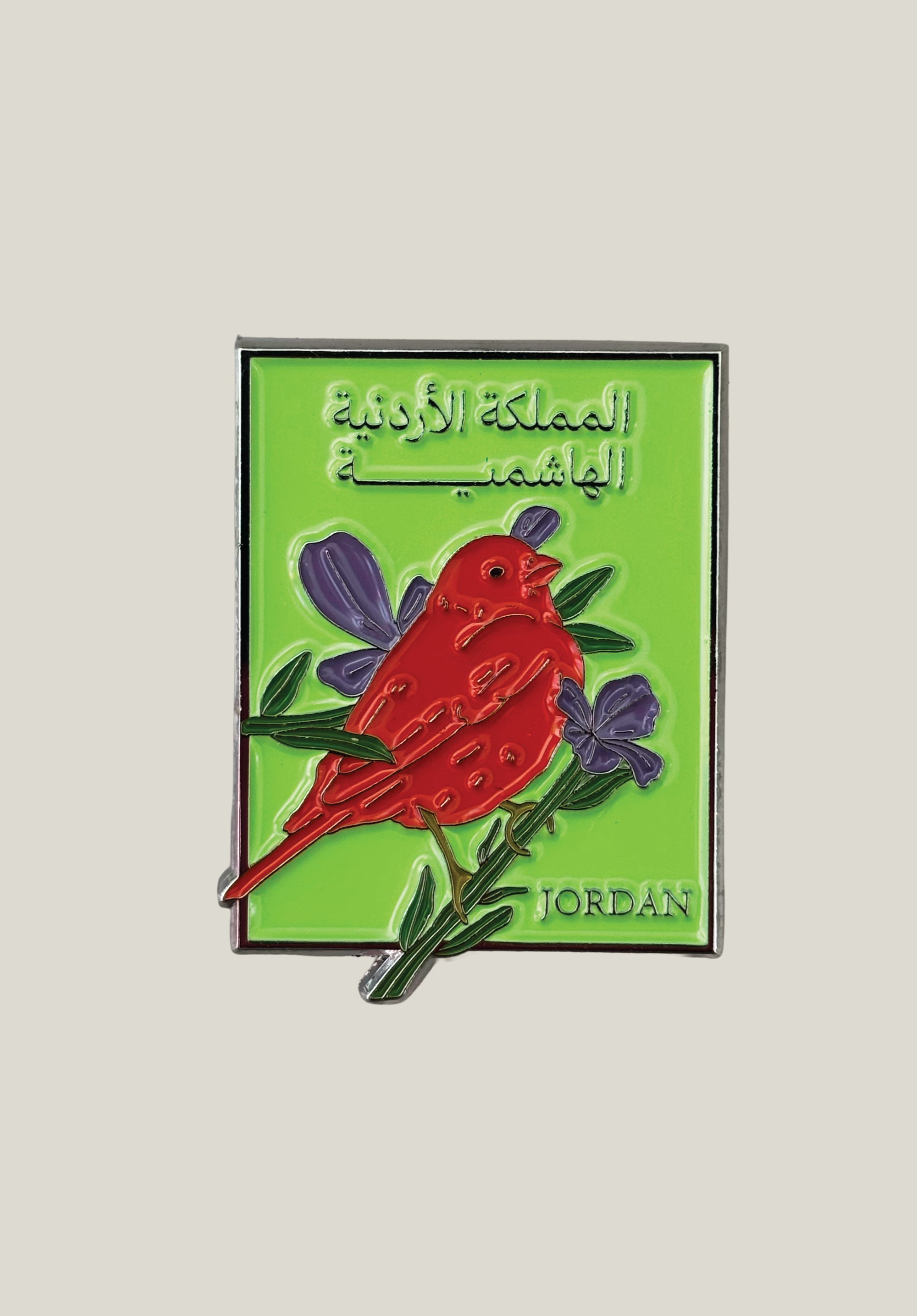 Jordanian Sinai Rosefinch Metal Sticker