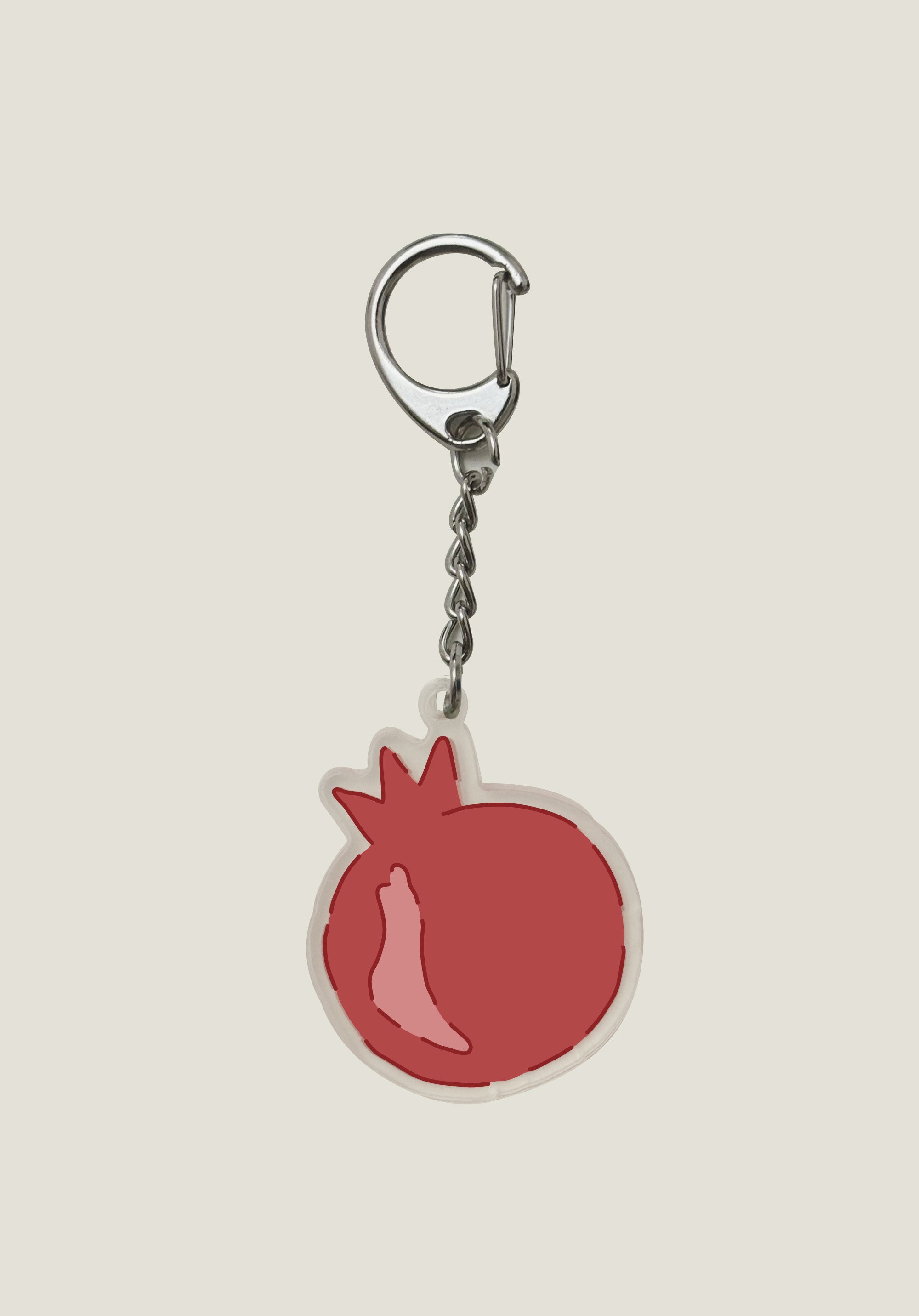 Pomegranate Palestine Map Keychain
