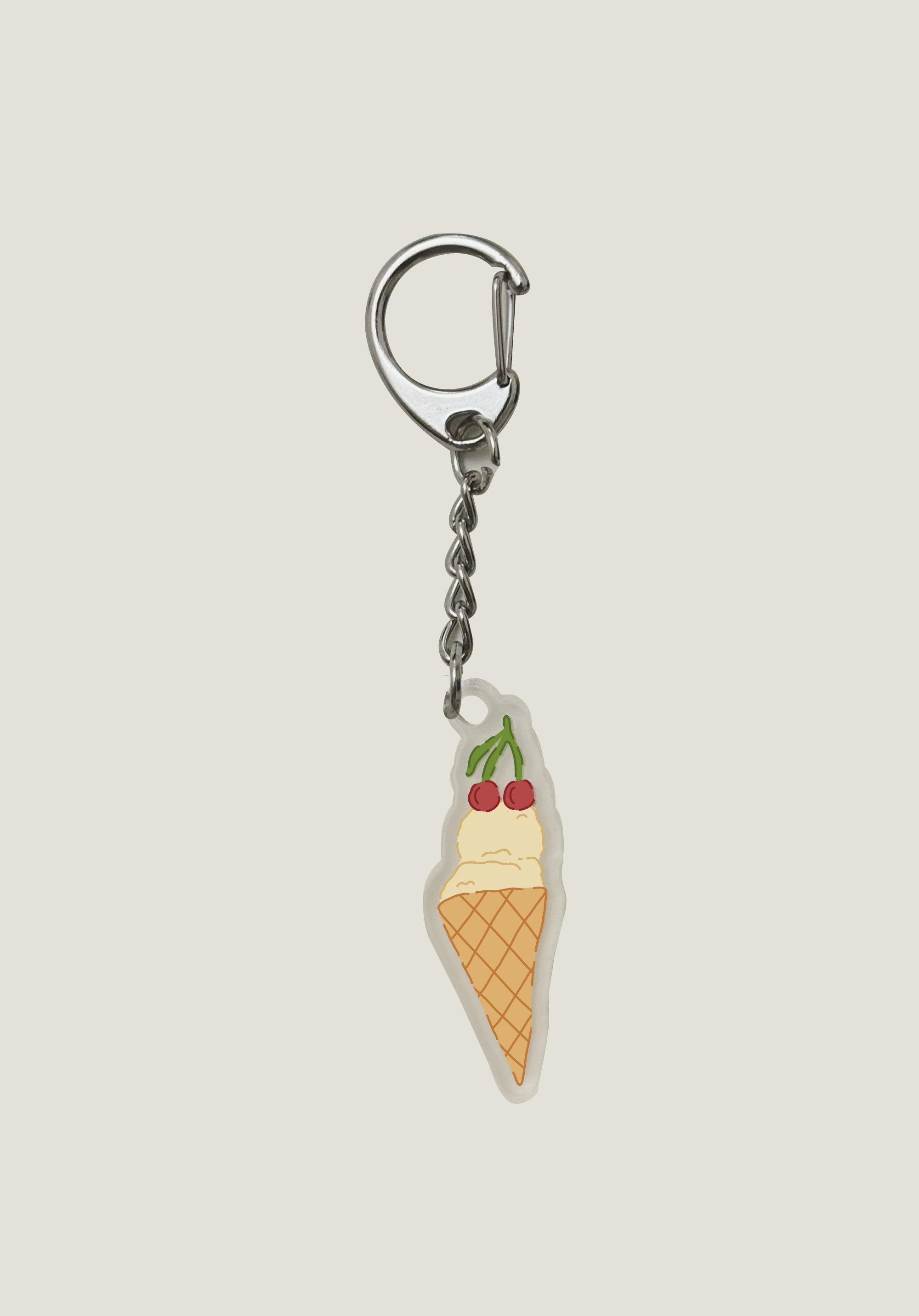 Ice-cream Palestine Map Keychain