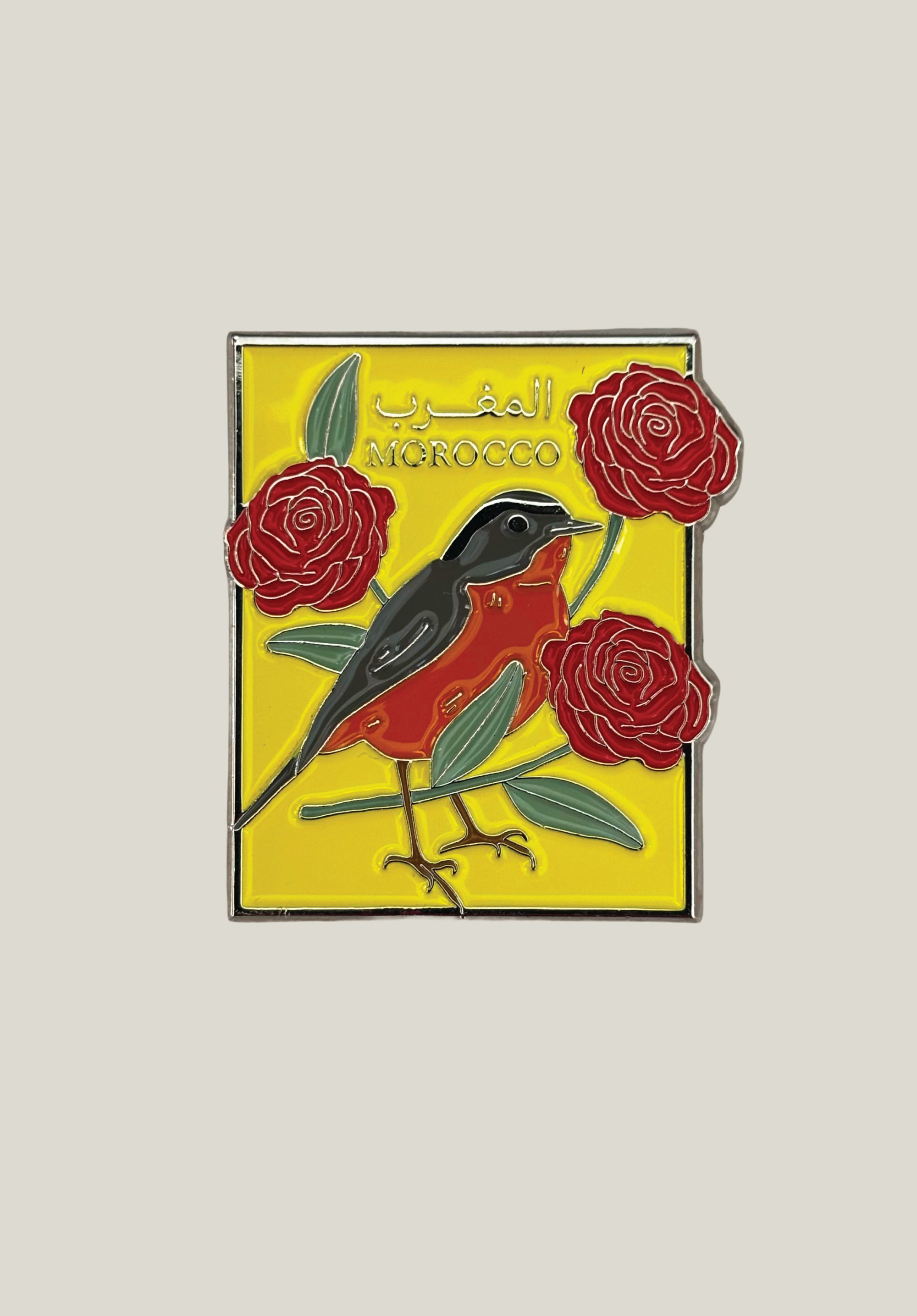 Moroccon Moussier's Redstart Metal Sticker