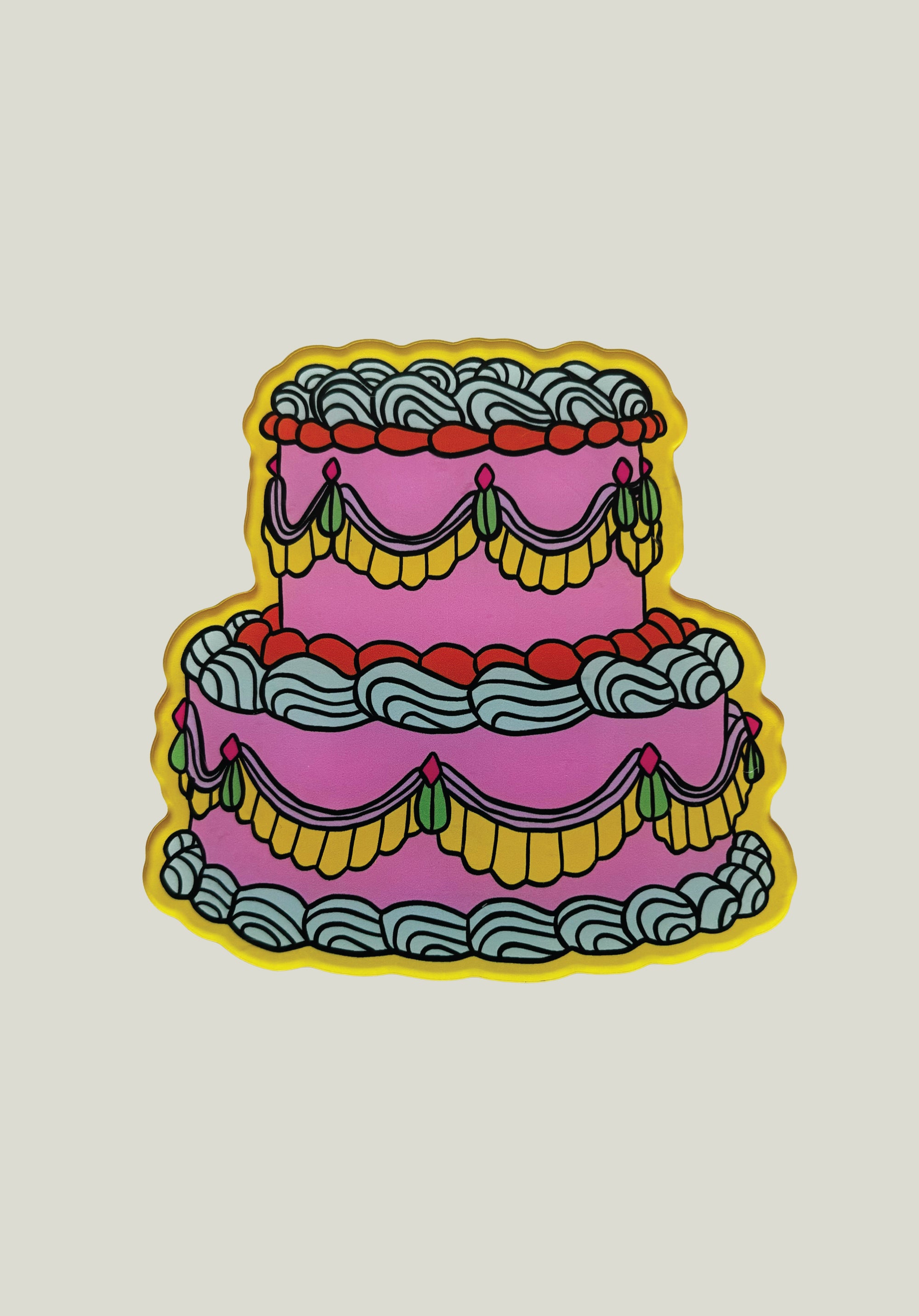 Pink Cake Coaster