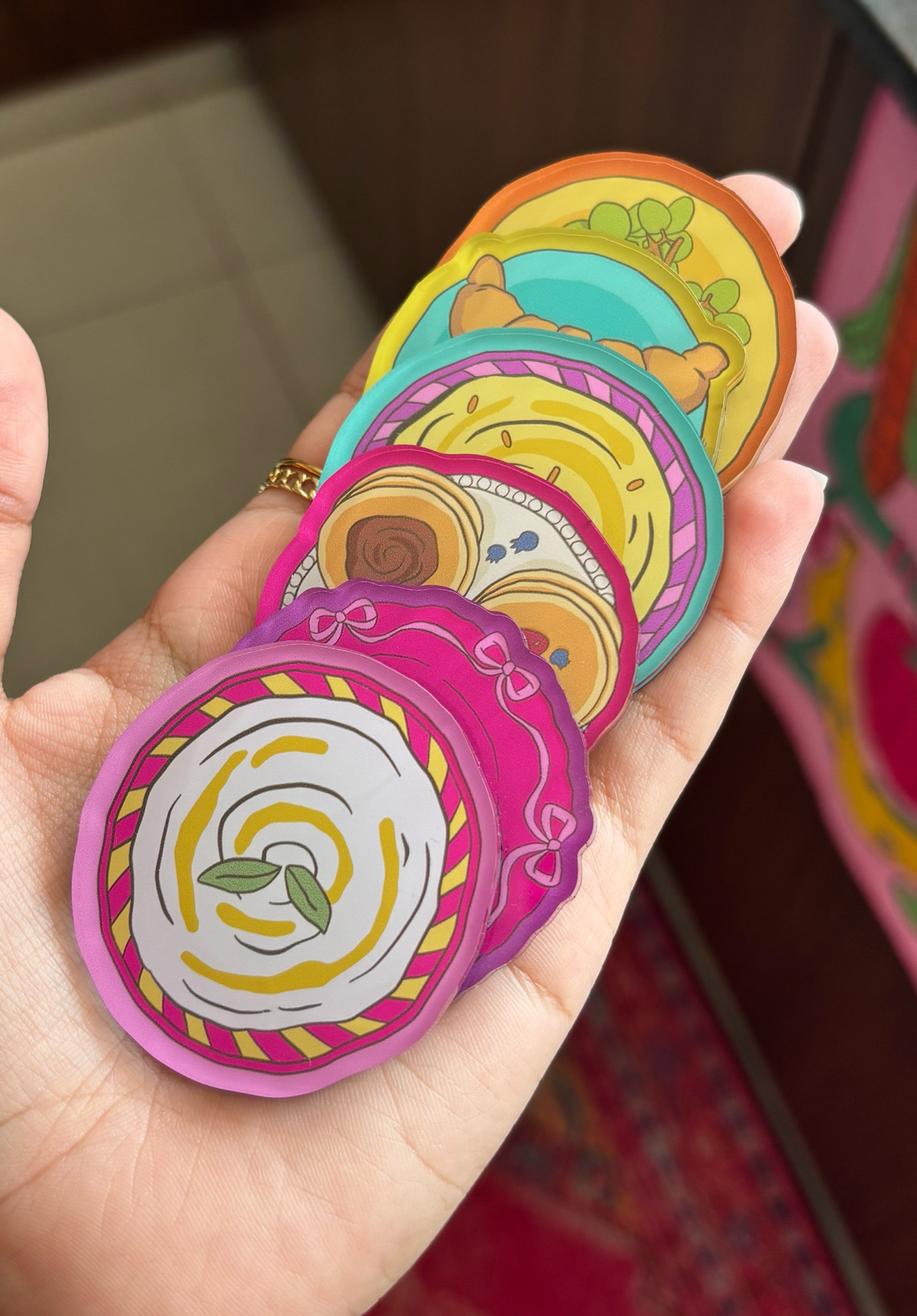 Breakfast Dishes Magnet Set