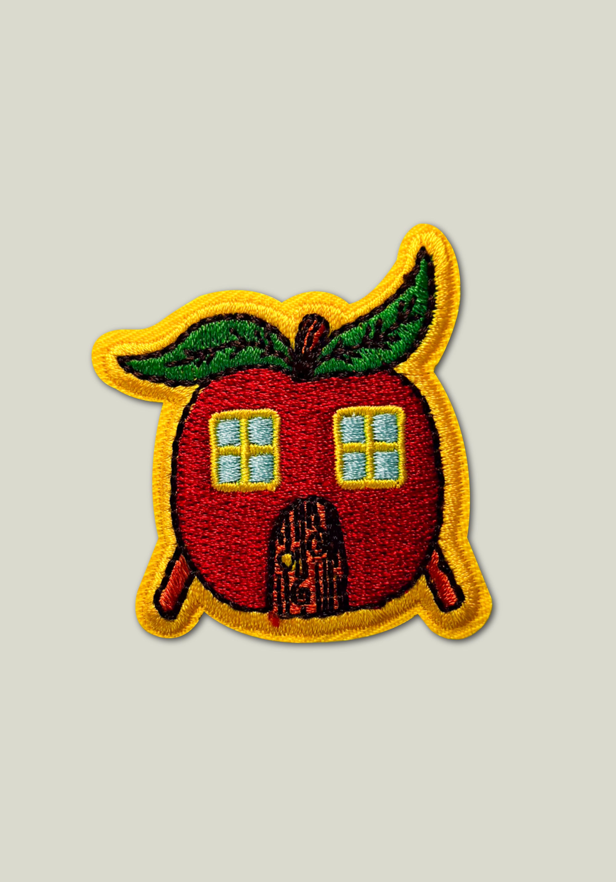 Apple House Embroidered Patch