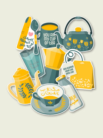 Coffee and Tea Sticker Pack