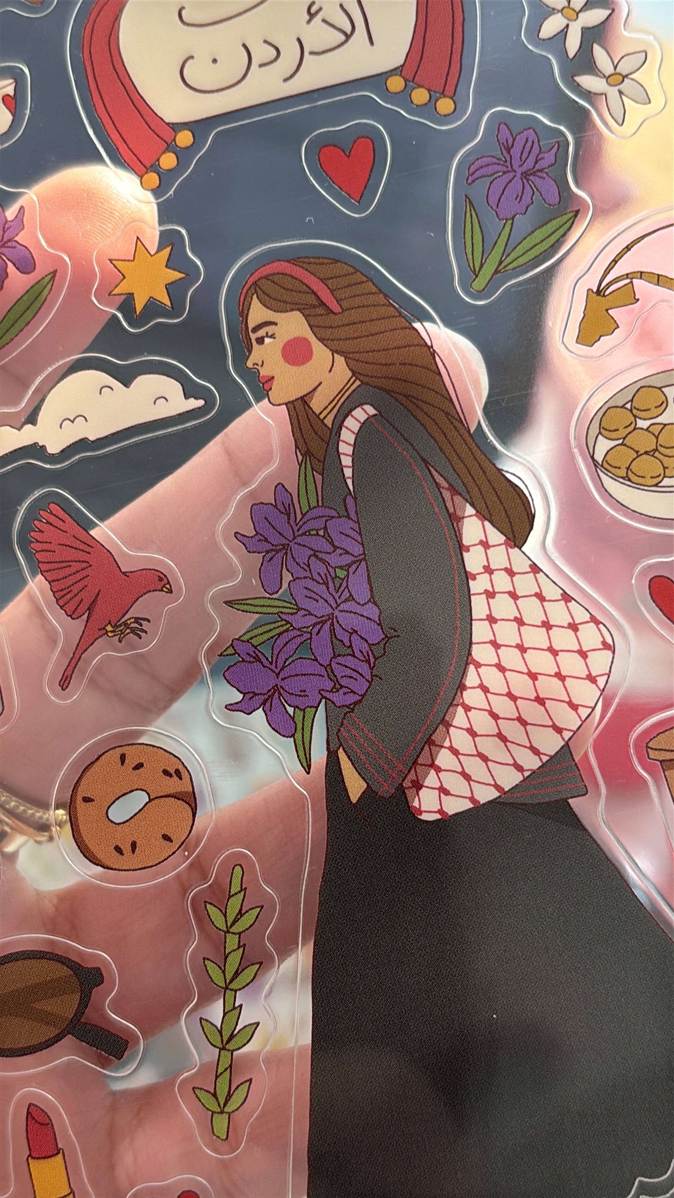 Jordanian Girl Sticker Sheet