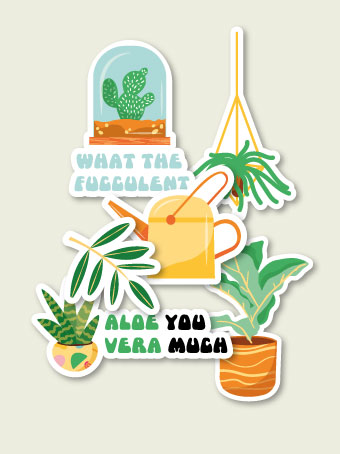 Green Thumb Sticker Pack