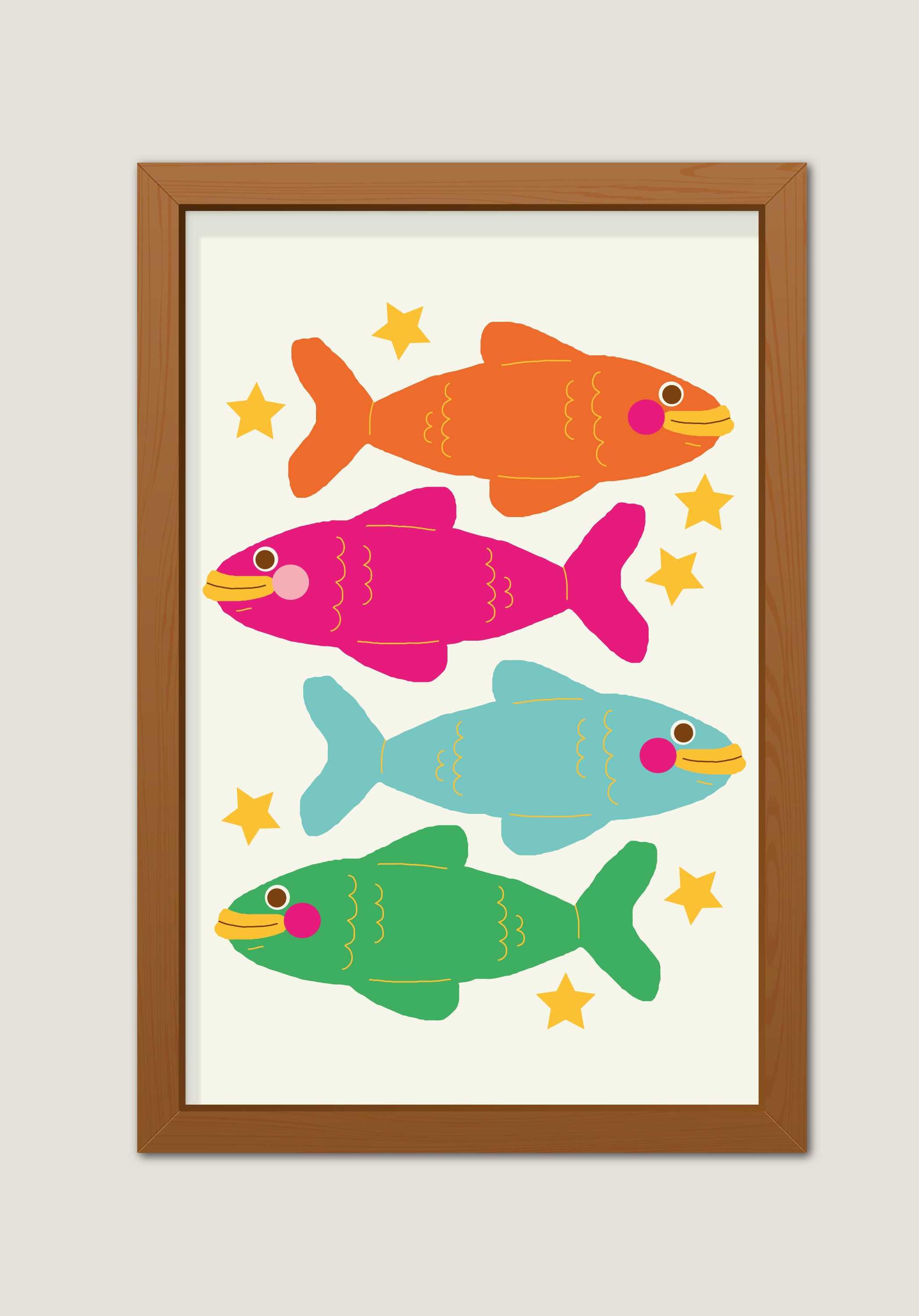 Colorful Fish Print