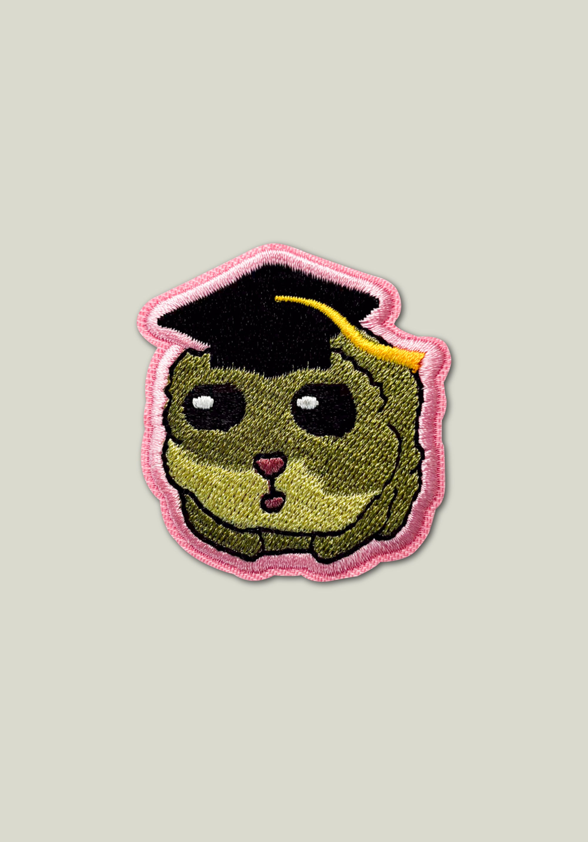 Graduate Hamster Embroidered Patch