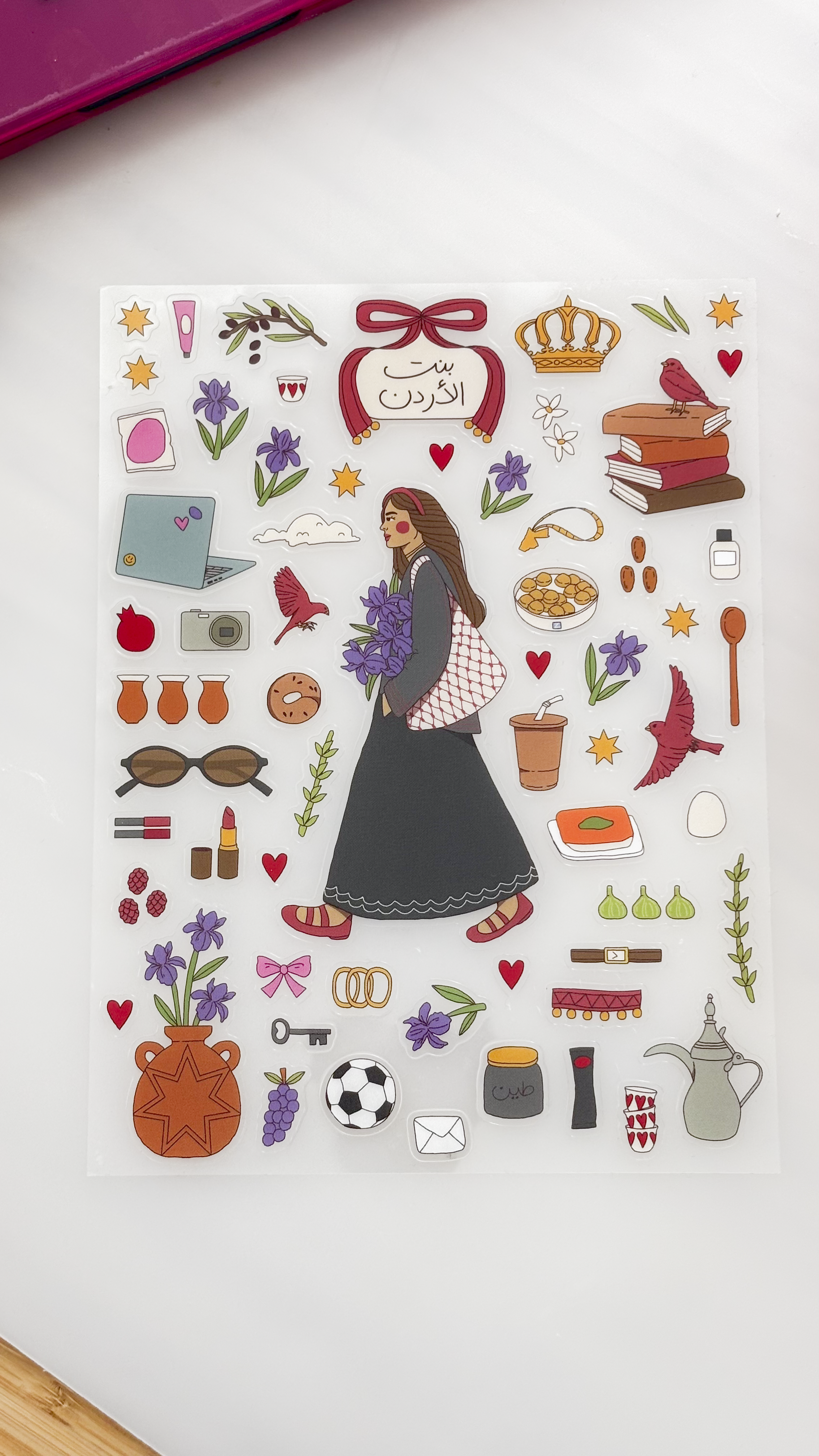 Jordanian Girl Sticker Sheet