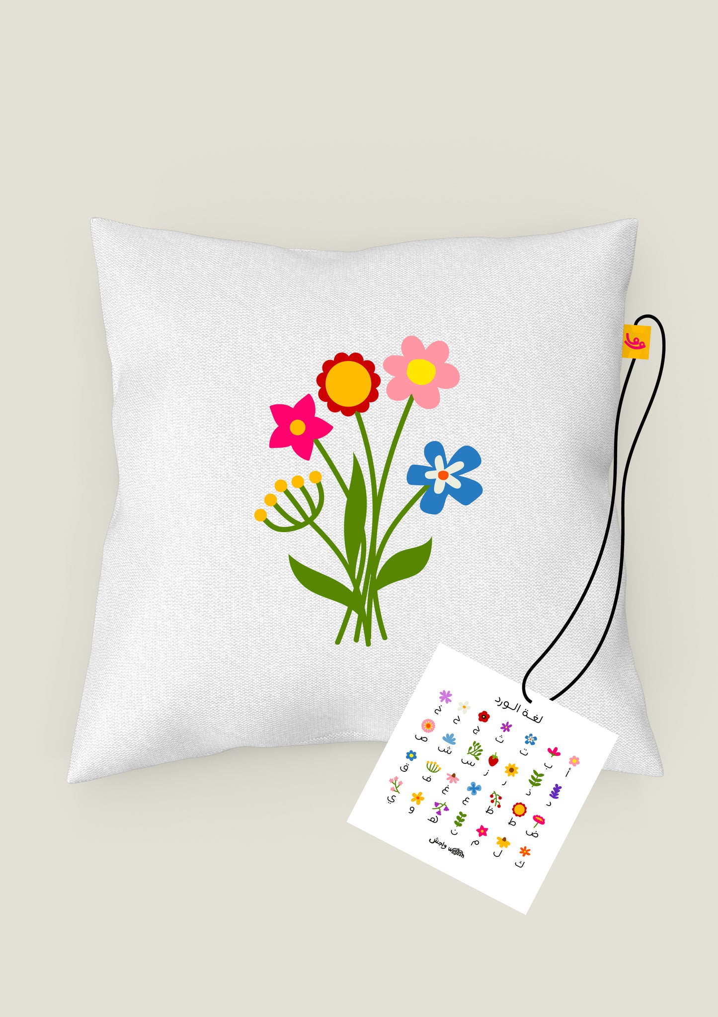 Flower Language Embroidery Pillows