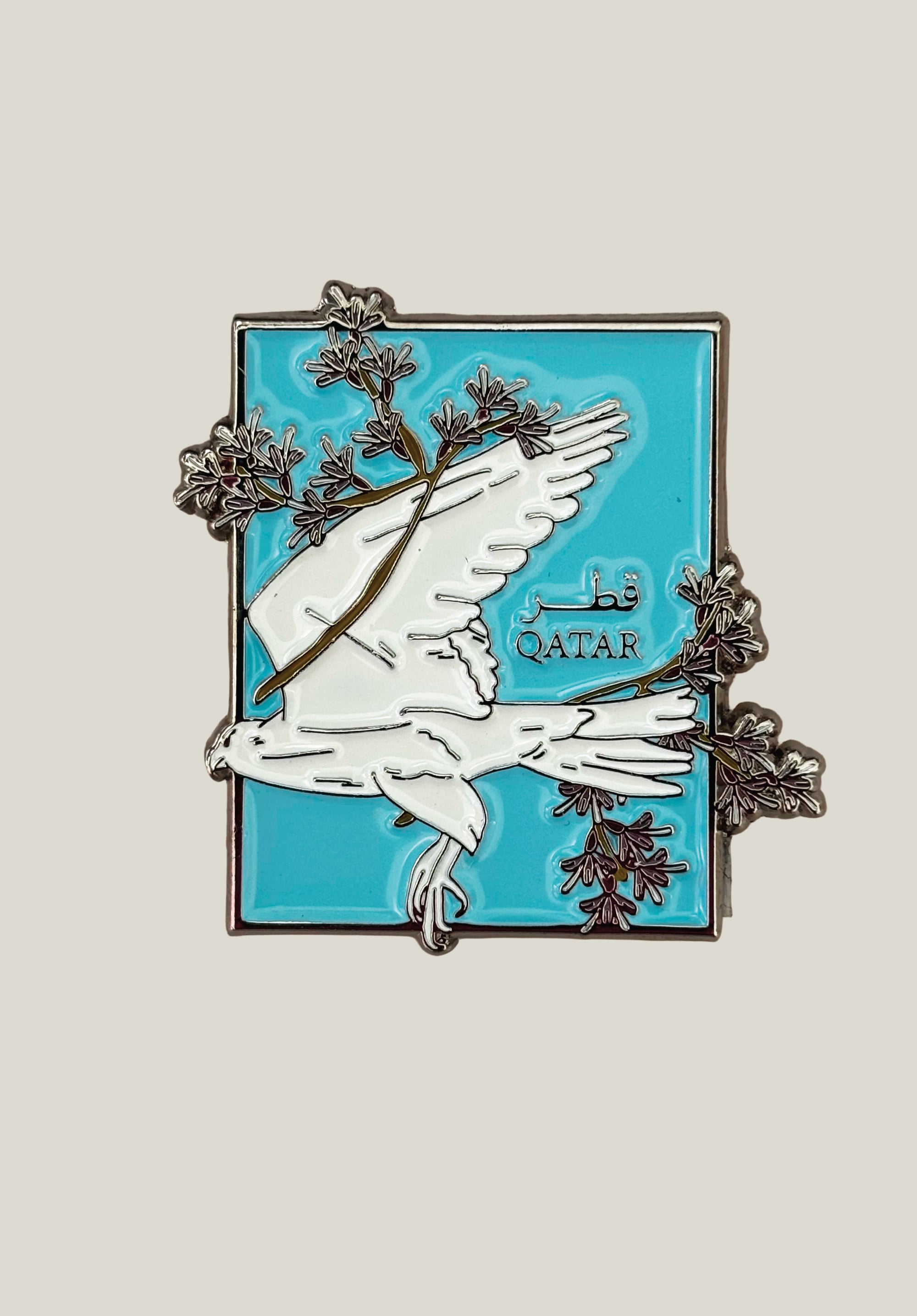 Qatar Falcon Metal Sticker