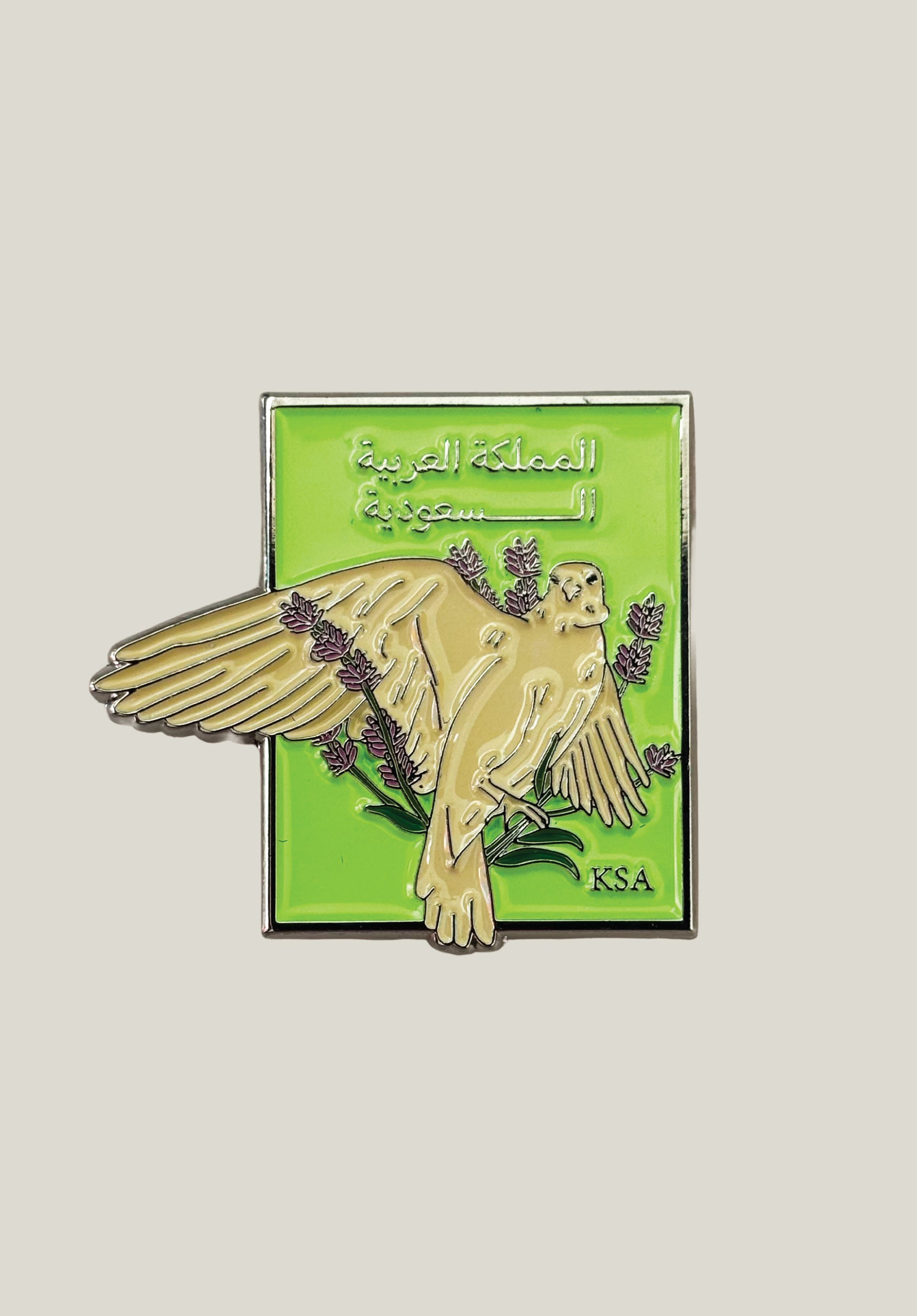 Saudi Falcon Metal Sticker