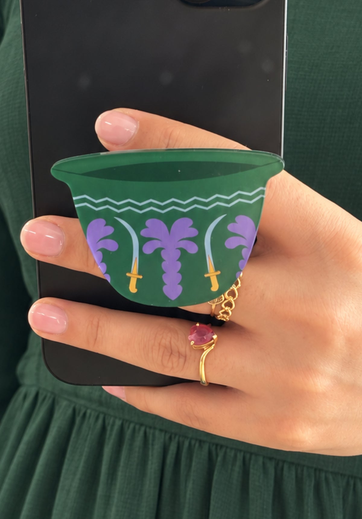 Emerald Finjan Pop Socket